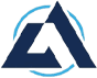 A blue triangle with the letter a in it.